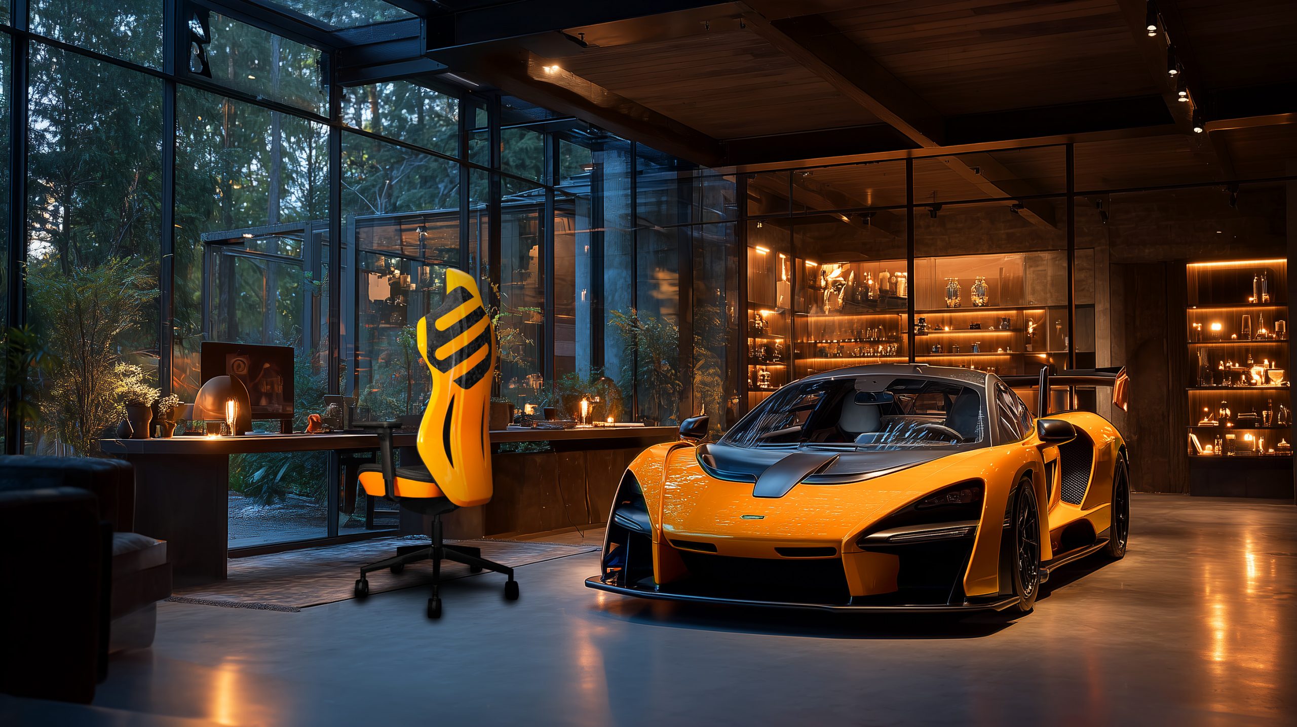 Fiberseats One in McLaren-Orange